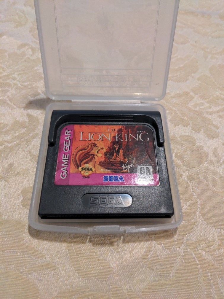 The Lion King Used Game For Game Gear Used Sega.