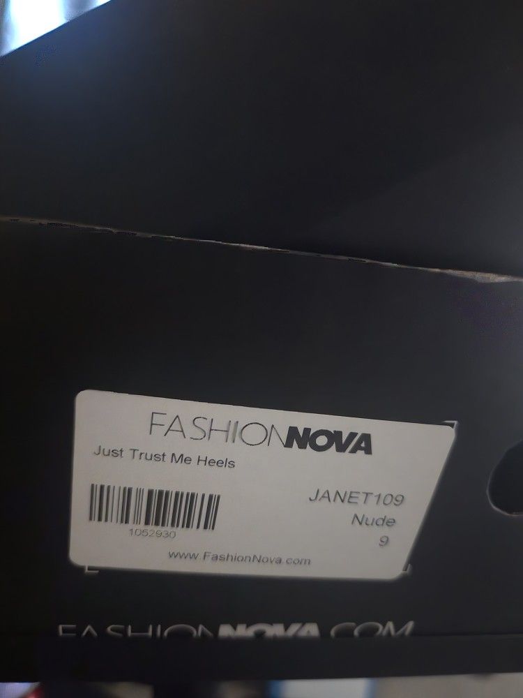 Fashion Nova - Clear heels - nude