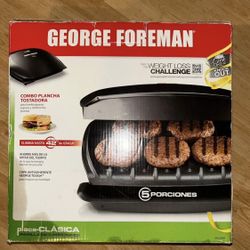 George Foreman 2-in-1 grill  and panini maker 5 servings