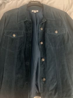 Turquoise Suede Jacket