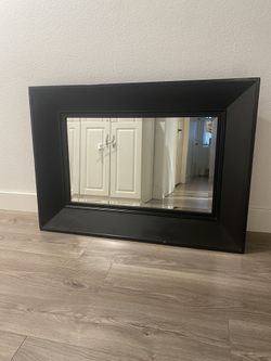 Large Black Decorative Mirror
