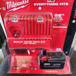 MILWAUKEE M18 CHARGER/BATTERY 5.0 
