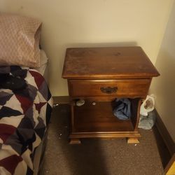 Wood Tables With Drawer