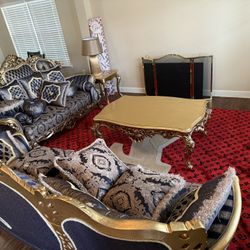 LUXURY GOLD SOFA AND COUCH