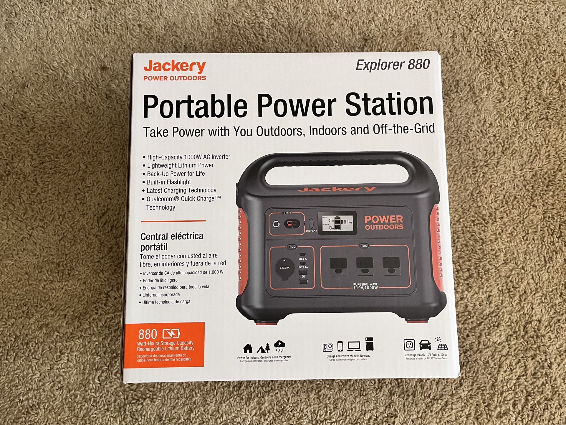 Portable Generator Power Station Jackery Explorer 880