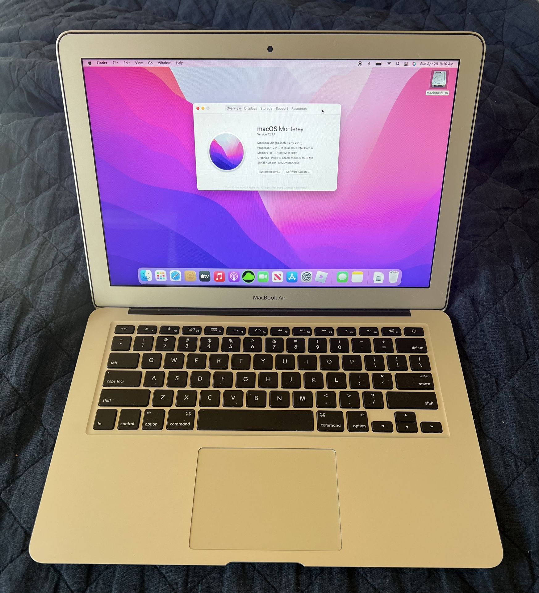 MacBook Air A1466 13-Inch Early 2015