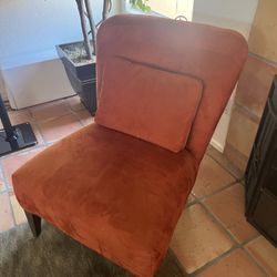 Rust Orange Accent Chair