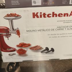 KitchenAid Metal Meat Grinder Attachment