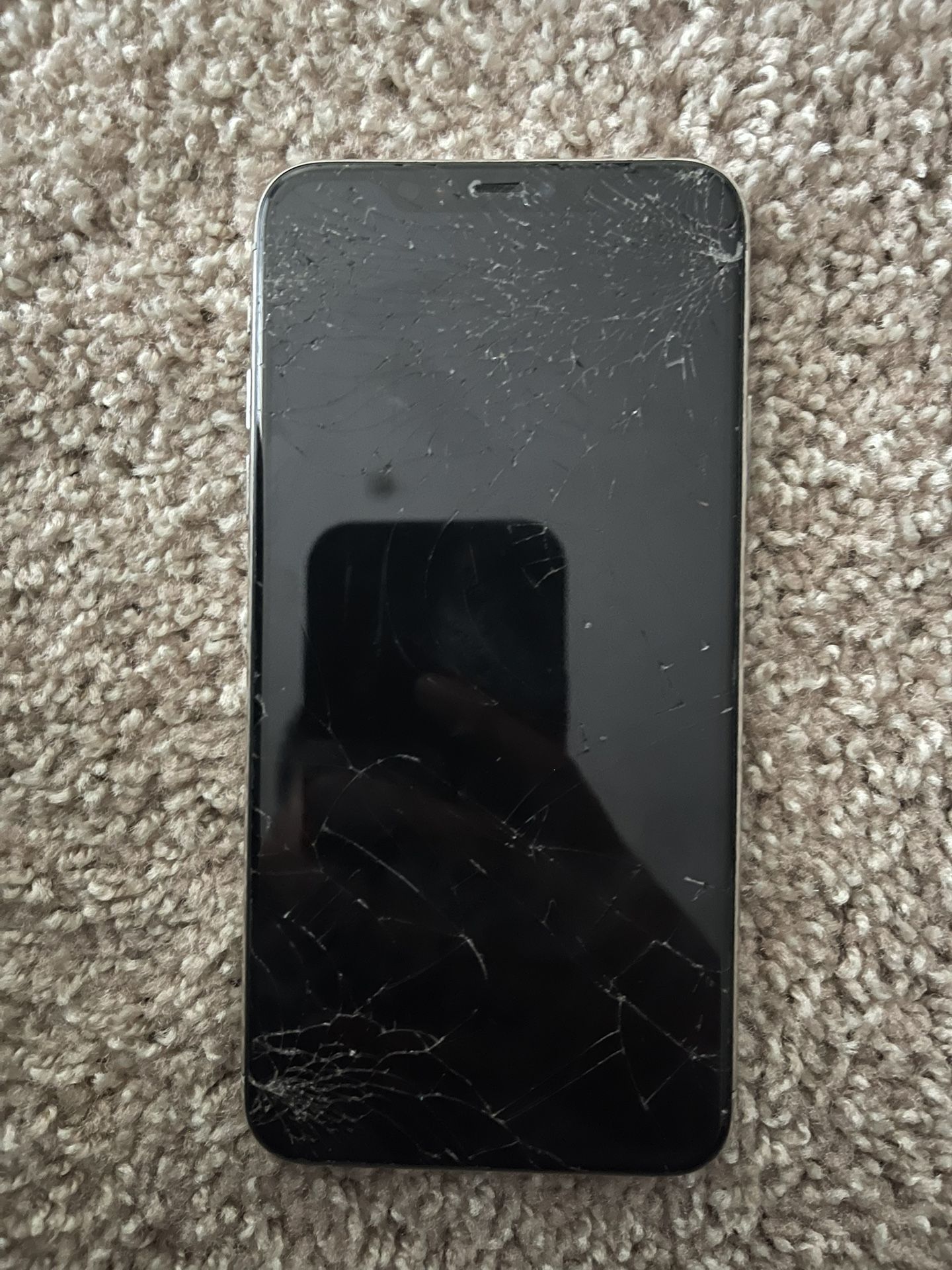 IPhone 11 Pro Max Screen Cracked Front And Back. 