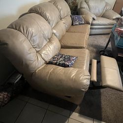 Reclining Living Room Set w/ ottoman