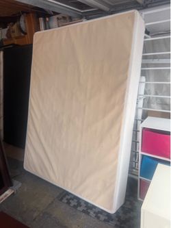 Beige 9 inch queen size boxspring #2.  good condition .