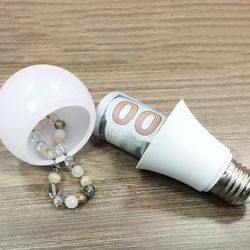 Light Bulb Stash Can