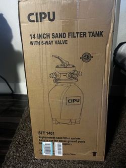 CIPU 14 Inch Sand Filter Tank with 6-Way Valve