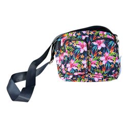 Yittueetek Tropical Floral Crossbody Bag Nylon Travel Shoulder Purse NEW