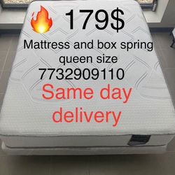 Queen Size Mattress And Box Spring $179 Only 