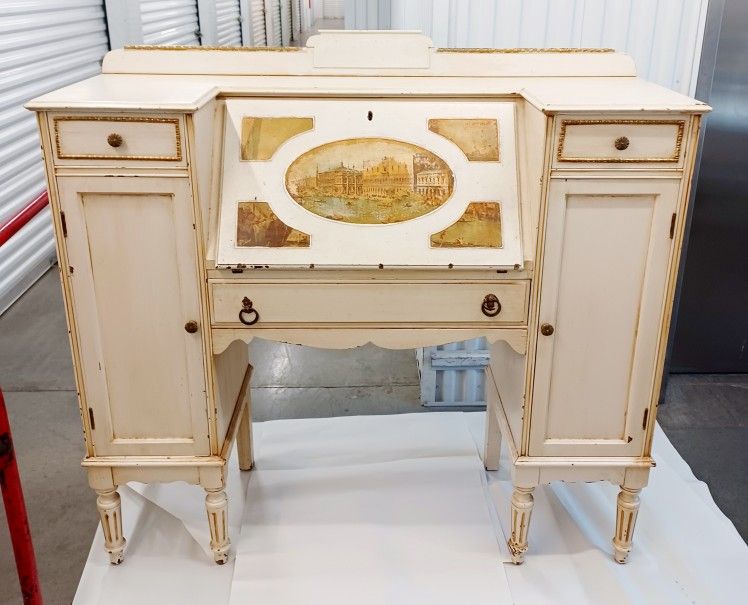 Antique Wooden Secretary Desk 