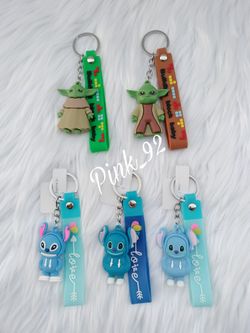 STAR WARS YODA / LILO & STITCH KEYCHAIN