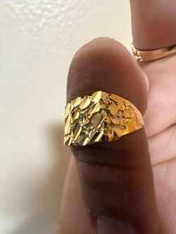 10k gold nugget ring
