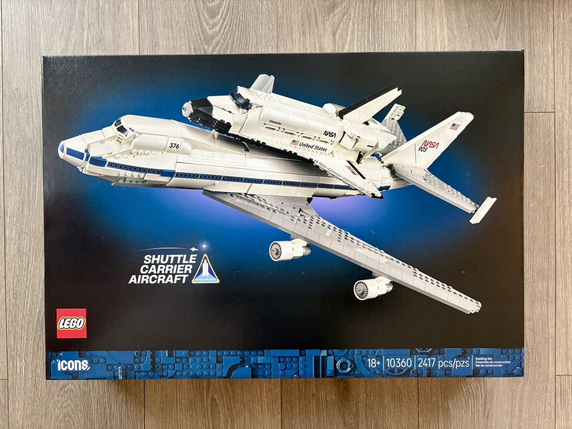New LEGO Icons Shuttle Carrier Aircraft 10360