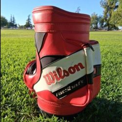 Wilson Vintage Fat Shaft Mini Staff Golf Bag Den Caddy Trash Can...  Asking $ 30.00 
