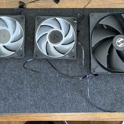 PC Case Fans 120,140, and 170 and Gaming keyboard