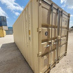 NEW 20ft Beige One Trip Shipping Containers For Sale 