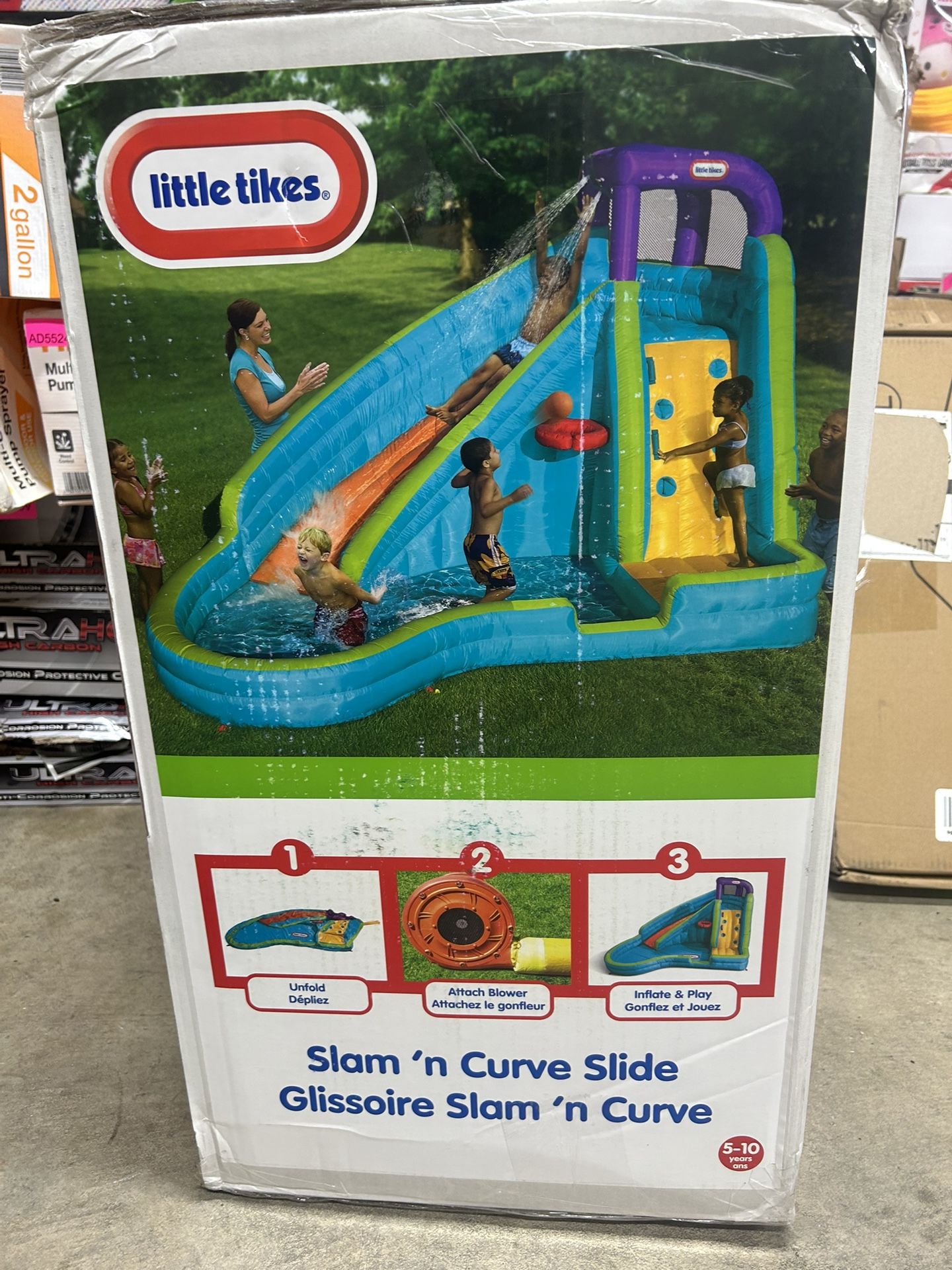 JumpHouse Little Tikes Slam N Curve Water Slide