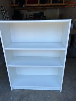 White 3-Shelf Bookcase