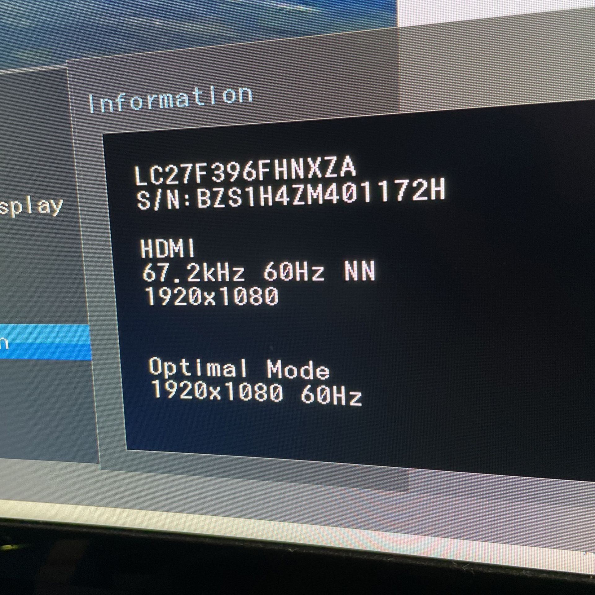 Samsung 24inch Monitor Curved