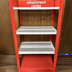 Vintage Metal Coca Cola Store Display Shelf Coke