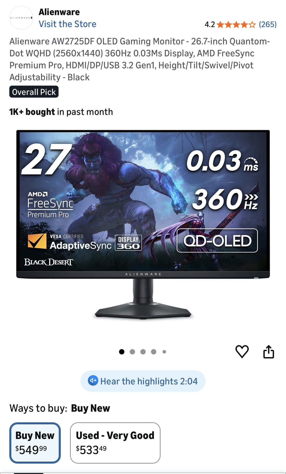 Gaming Monitor