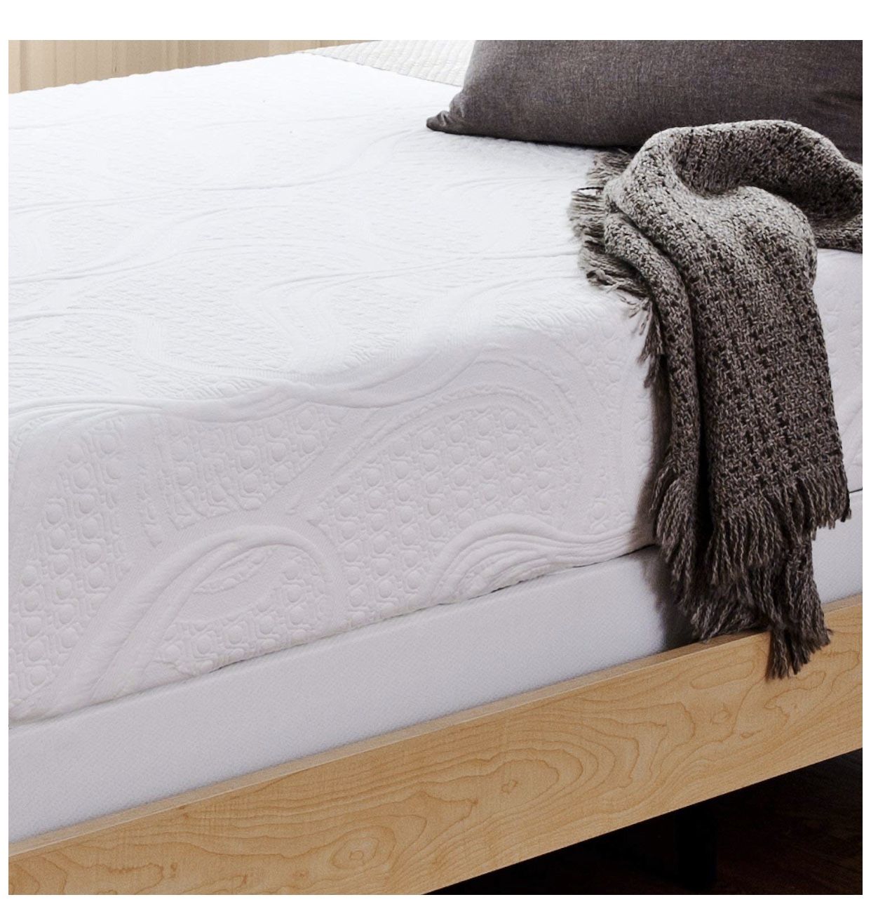 ZINUS Full Size Night Therapy Memory Foam 8 Inch Therapeutic Comfort