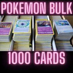 POKEMON 1,000 CARD’S BULK LOT NEAR MINT