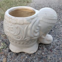 Elephant pot for plants.  $10