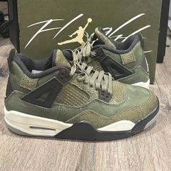 Jordan 4 Craft Olive Green Size 7 GS