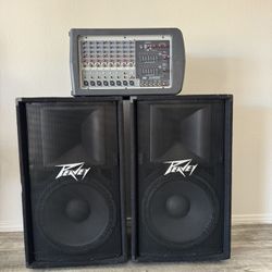 Peavey XR8600D PA System + 2 Speakers + Cables – Complete Setup 