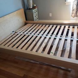 Queen Bed Frame, Mattress