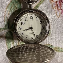 Deer Pocket Watch With New Battery 