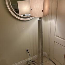 IKEA Floor lamp, nickel plated/white, Pick Up Temple City