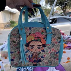 Woman Frida Khalo Hand Bag Very Pretty Color 🌺