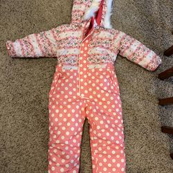 Toddler size 4-5t 110cm snow bib sow suit pink winter snow wear pants for play mintn