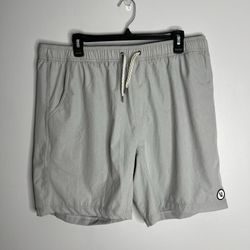 Vuori Kore Shorts 7 Inch Inseam Lined Shorts Mens XXL Grey  V302
