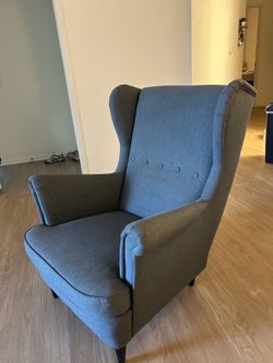 IKEA STRANDMON Wing Chair – Dark Gray