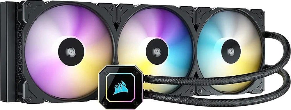 H150i ELITE CAPELLIX Liquid CPU Cooler - 33 Dynamic RGB LEDs - 140mm Fans - 420mm Radiator - COMMANDER CORE Smart Lighting Controller - CORSAIR iCUE S