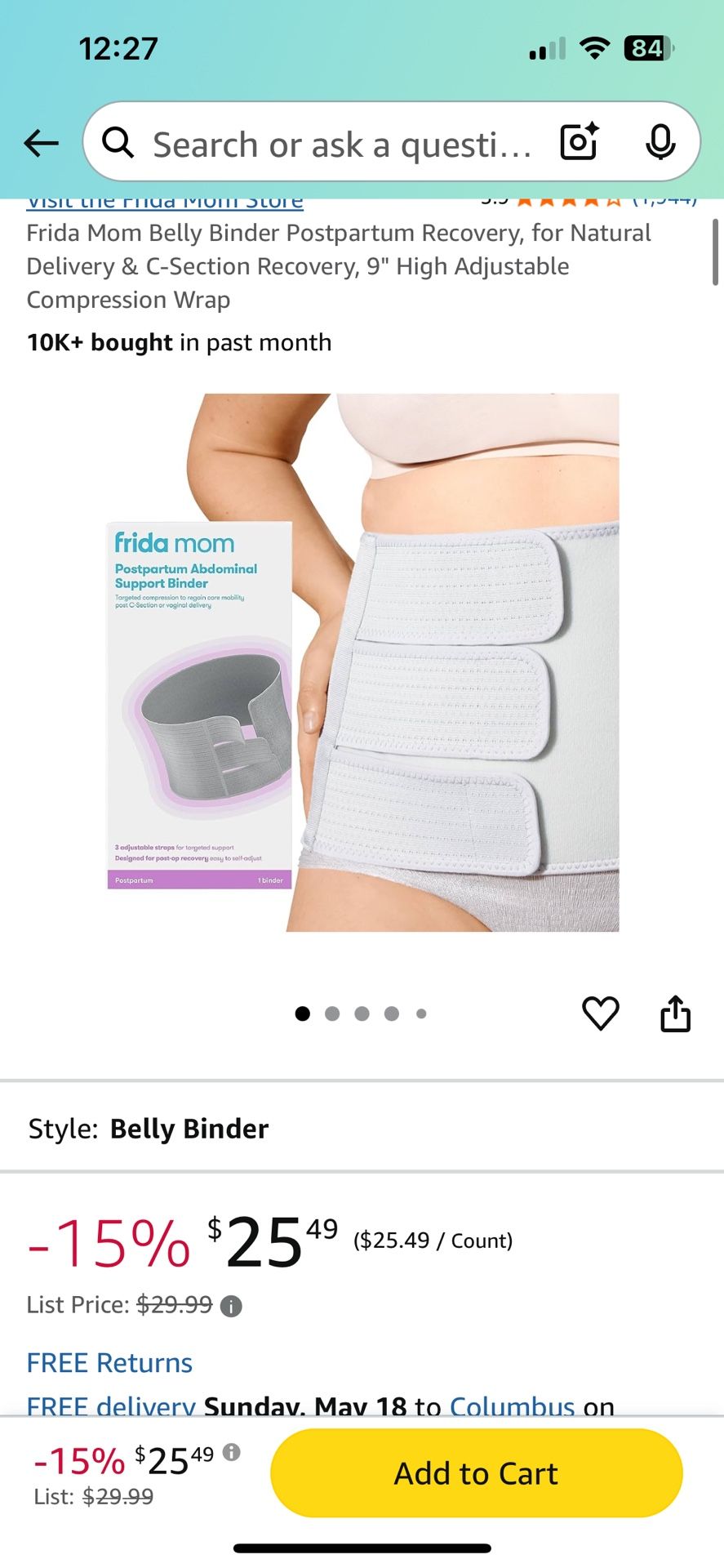 Frida Mom Recovery Belt Plus Size