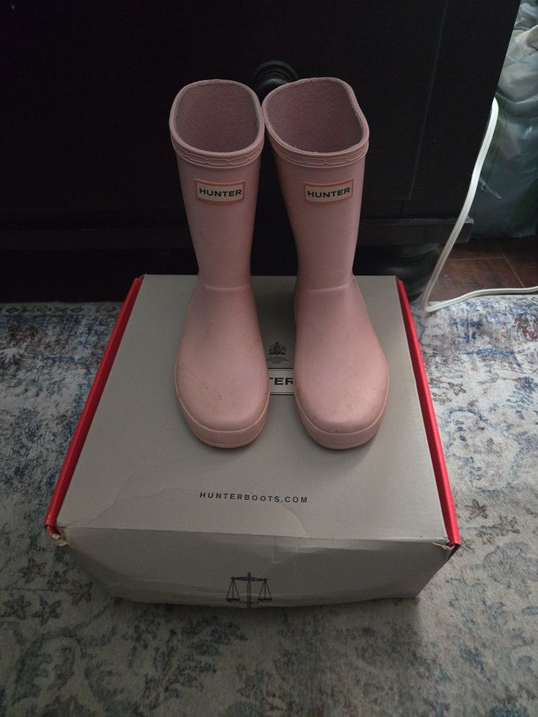 Hunter Rain Boots Girls Size 12