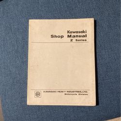 Kawasaki shop manual Z series