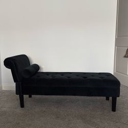 All Black Chaise 