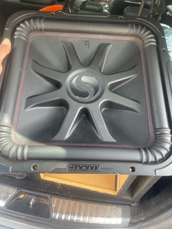 Kicker L7 Square Subwoofer and 15 inch CVR