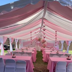 Balloons Decorations And Tent Drape 